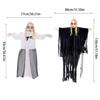 Sound Activated Skeleton Hanging Decoration Voice-Activated Skeleton with Sound Effect For Porch Yard Lawn Garden