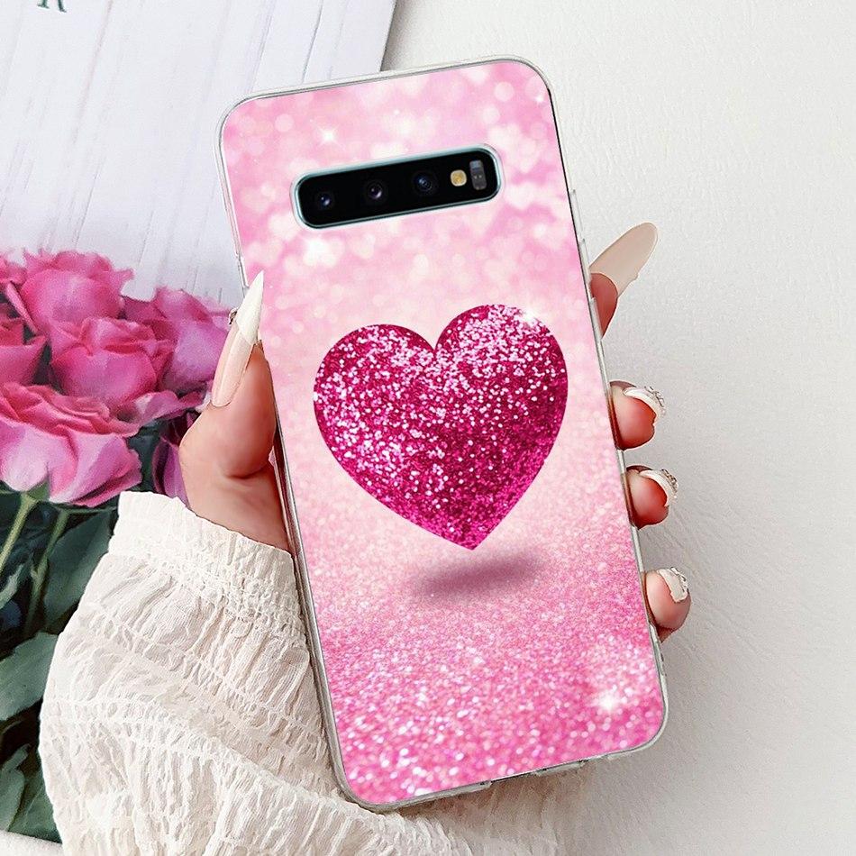 Per Samsung Galaxy S10+ S10 S10e Elegante Custodia per Telefono con Motivo Floreale e Farfalle Per Samsung S10e S10 Plus S 10 4G Custodie Morbide in Silicone TPU
