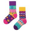 AB New Children's Parent-child Style Boys and Girls Colorful Cute Cartoon Fashion Sports Children's Mid Tube Cotton Socks