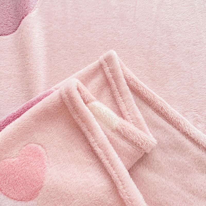 Pink Love Heart Fuzzy Blanket Throw Valentine'S Day Blankets Decorative Soft Cozy Blanket For Home Bed Sofa Couch Chair Gifts