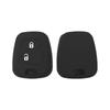 1Pc Black/Red/Blue Straight Plate 2-Key Silicone Keycase,For Toyota Aygo/Peugeot 107 206 307 207 408/Citroen C2 C3 C4,Car Parts