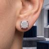 Rhinestone Ear Studs Lightweight Sparkling Stud Earrings Elegant Daily Wear Earrings Jewelry for Women Men Party Accessories