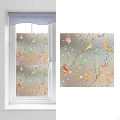Film de protection pour fenêtre avec motif d'oiseau pour la décoration de la maison