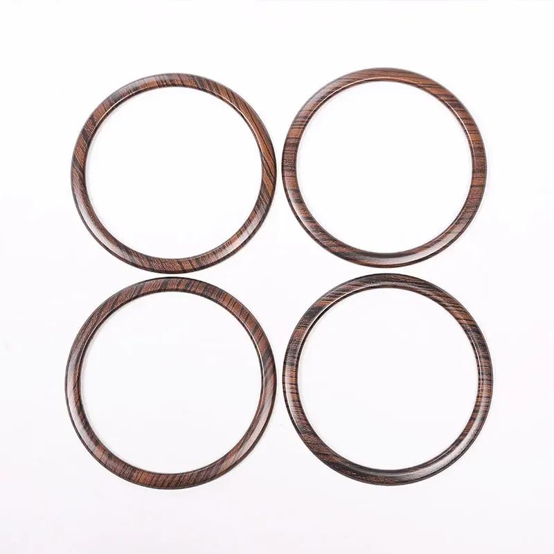 For BMW X1 X2 F47 F48 2016- ABS Carbon Fiber Car Door Speaker Ring Frame Cover Trim Stickers Interior Car Accessories