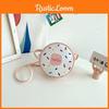 Cartoon Donut Design Children Crossbody Bag With Adorable Letter Image Daily Use