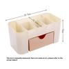 Drawer Design Plastic Desktop Jewelry Makeup Brush Lipstick Storage Container Cosmetic Organizer Box