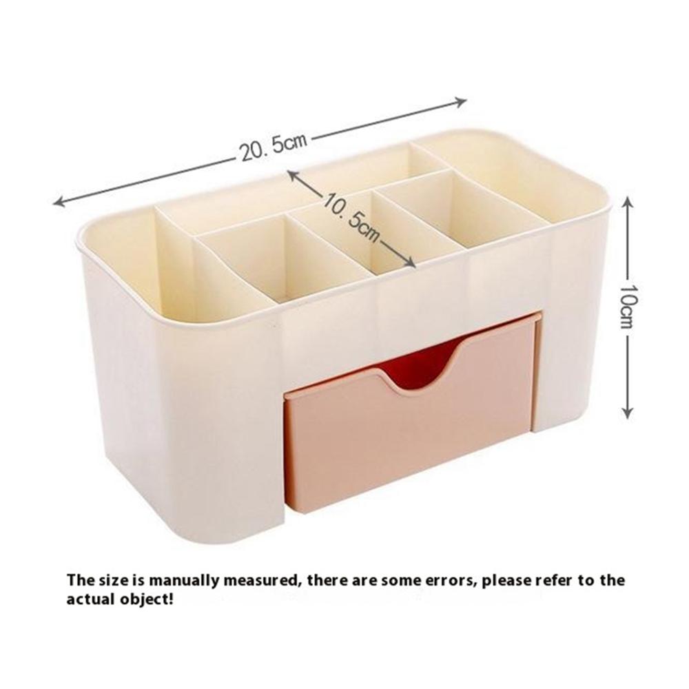 Drawer Design Plastic Desktop Jewelry Makeup Brush Lipstick Storage Container Cosmetic Organizer Box