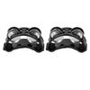 2PCS Foot Tambourine Percussion Musical Instrument Percussion Pedal for Concert Party Black