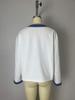2025 European & American Furry Denim Color Block Long Sleeve Jacket