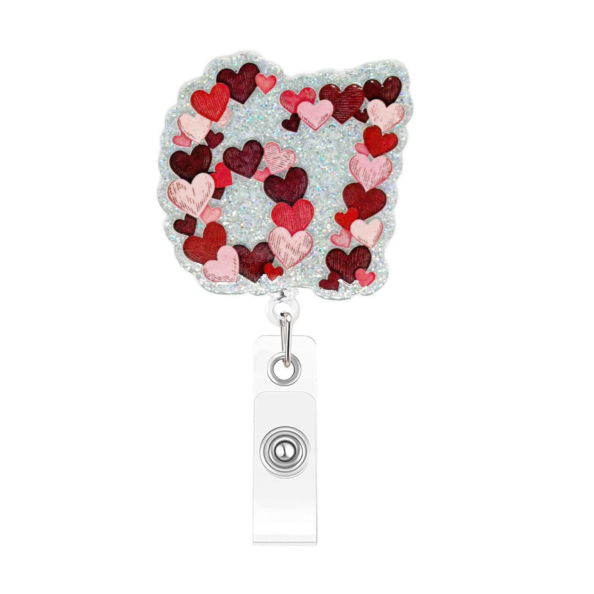 

Badge Reel Charming Id Card Holder Acrylic Badge Reel Funny Badge Holder For School Exhibition Office