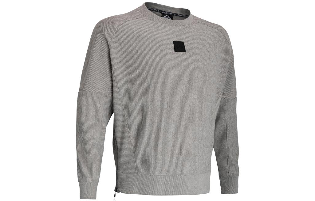 Under Armour Ottoman Sweatshirts Men s Gray Crew Neck Thickened Regular 1373877-294 XXL