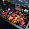 FNAF Farb-Mauspad Großes Gaming-Tischkissen Rutschfestes Laptop-Tablet Großes Mauspads XXL Matte Mini-PC Spielmatte Mit Verriegeltem Rand