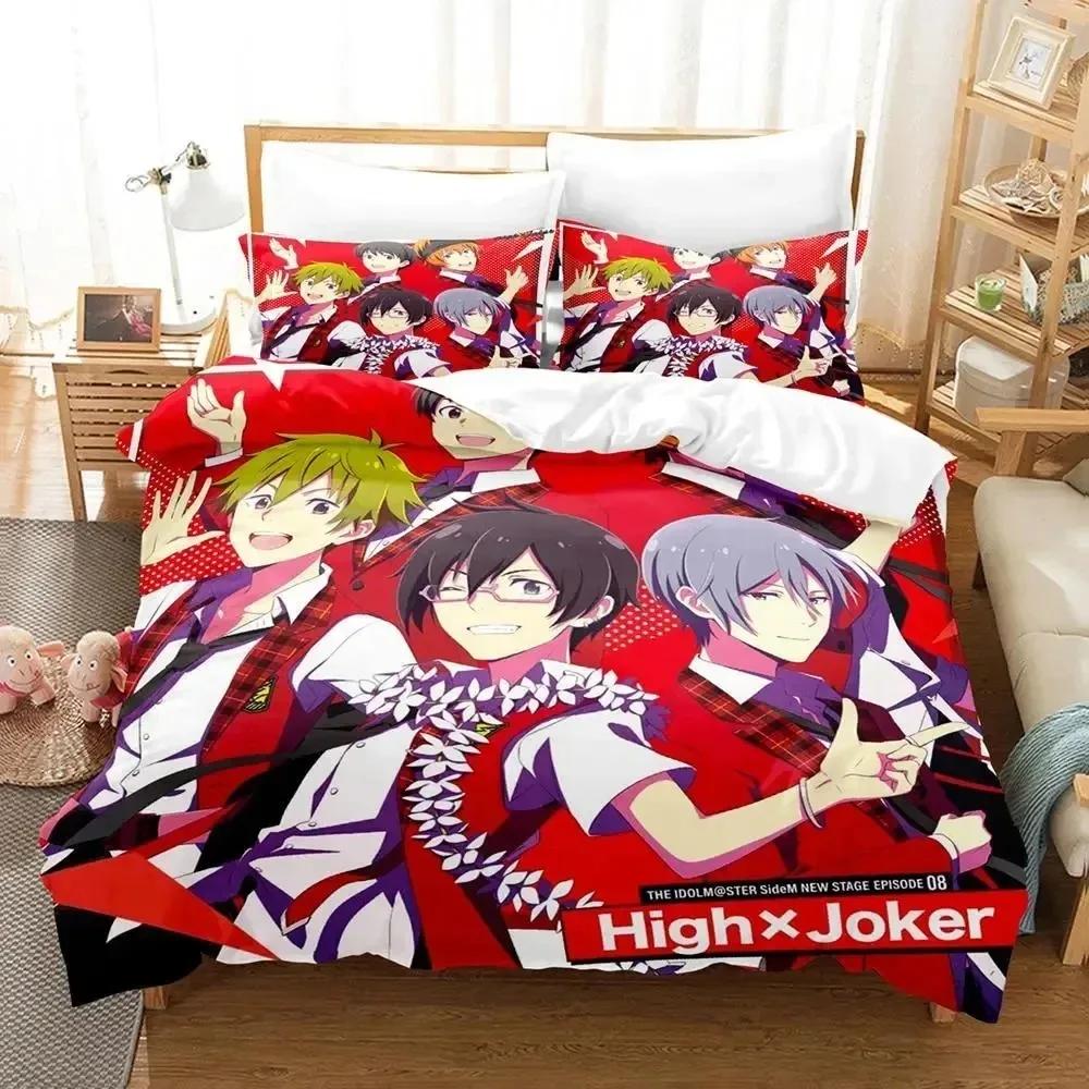 Anime Idolmaster SideM Bedding Set Duvet Cover Bed Set Quilt Cover Pillowcase Comforter King Queen Size Boys Adult Bedding Set