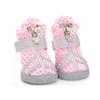 Yousheng 4Pcs Pet Shoes Fashionable Anti-slip Breathable Dog Mesh Boots Pet Supplies
