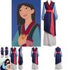 Deluxe Mulan Cosplay Kimono Kostüm Mit Vollständigem Zubehör Für Damen Und Mädchen