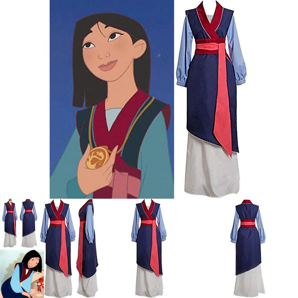 Deluxe Mulan Cosplay Kimono Kostüm Mit Vollständigem Zubehör Für Damen Und Mädchen
