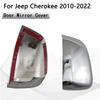 For Jeep Cherokee 2010 201 12012 2013 2014 2015 -  Door Mirror Covers Tools Car Accessories Silver Car Rearview Stickers