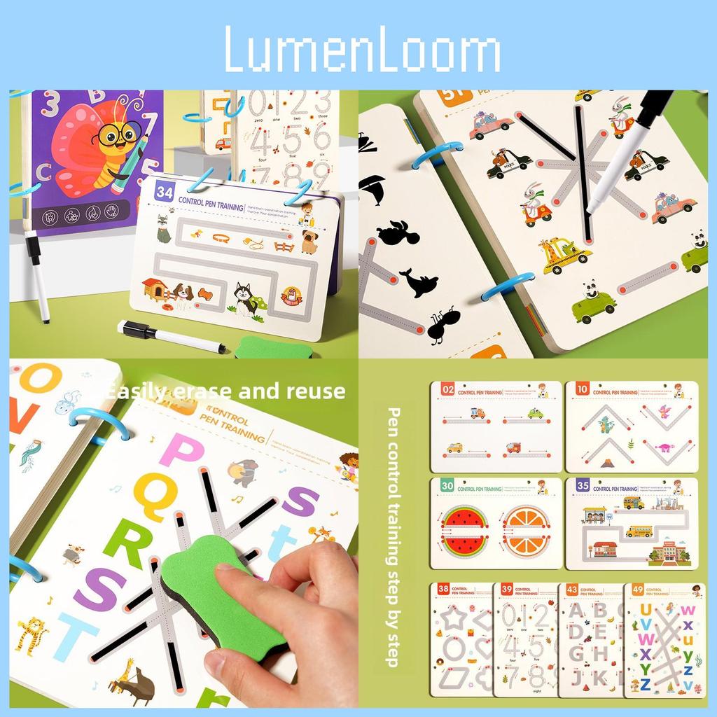 Skill Building Children Puzzle Toy Focus Pen Early Learning Writing Practice