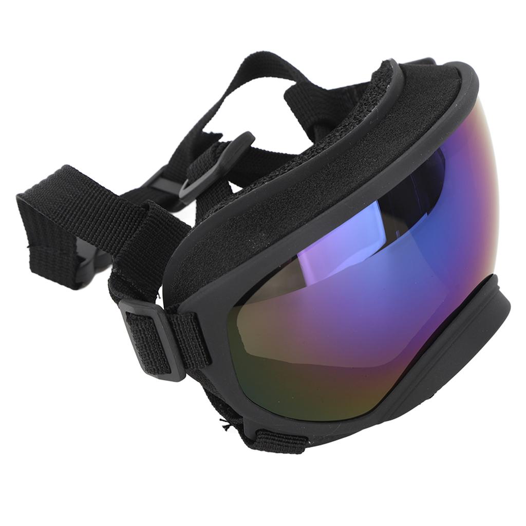 Large Dog Sunglasses UV Protection Windproof Anti Fog Adjustable Dog Goggles for Outdoor Dogs Eye Safety Blue