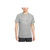 Logo Short Sleeve Round Neck T-Shirt Men Tops Smoke-Gray HV5204-084