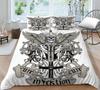 Bedding Cover Sets Skull Home Textiles Bed Quilt Cover Bedding Set 3D Duvet Cover Comfortable Bedclothes Microfiber Quilt Cover