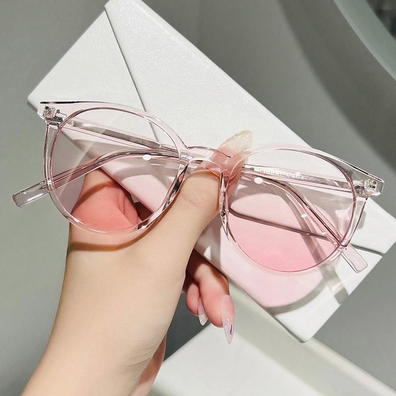 Trendy Unisex High-End Blush Sunglasses with Acetate Frame & UV Protection