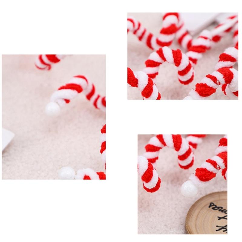 Set of 6 Christmas Bells Branch Decoration Elegant Christmas Bells Ornament In Candy Hues for Yuletide Decoration