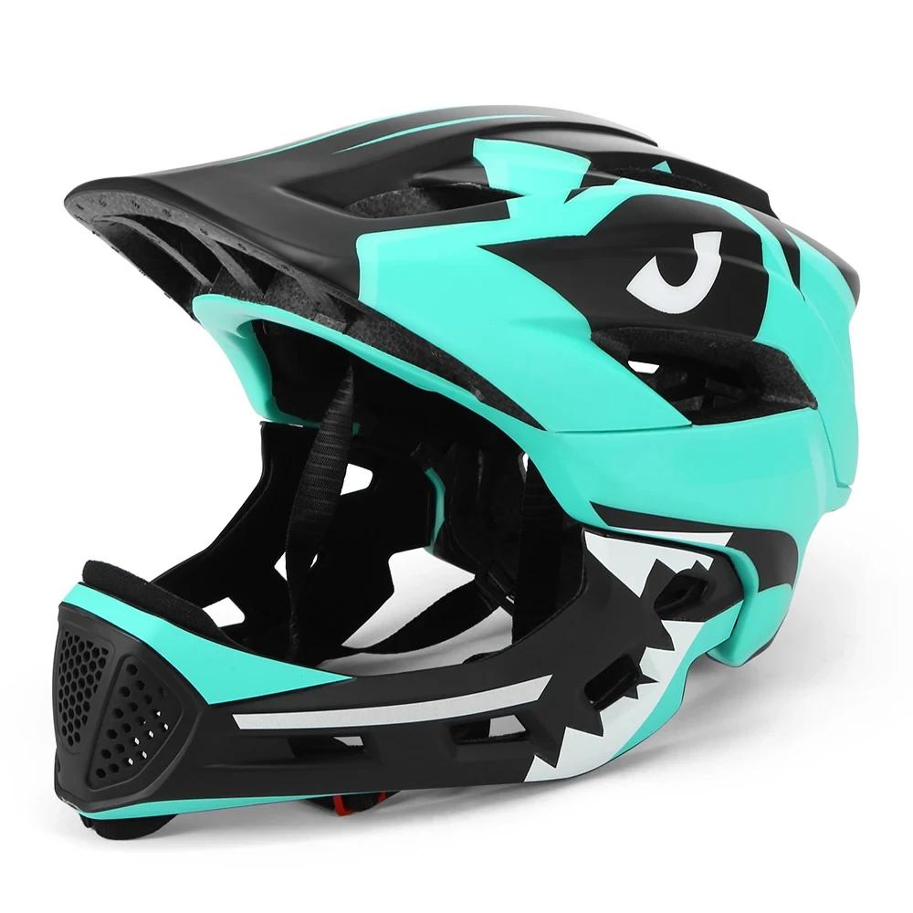 Kids Adjustable Full Face Helmet,Boys and Girls Safety Lightweight Youth Motorcycle Bike Scooter Skateboard Multi-Sport Helmet