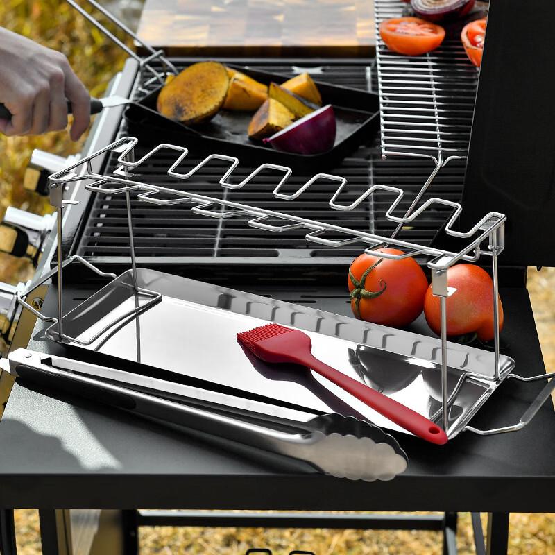 SMVP Stainless Steel Foldable Chicken Rack 3-Piece Set