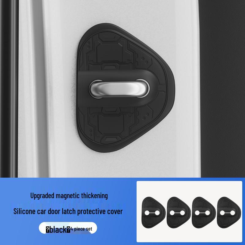 

Силиконовая защита и амортизирующая накладка на замок двери автомобиля Lynk & Co 63.6x83.6mm чёрный