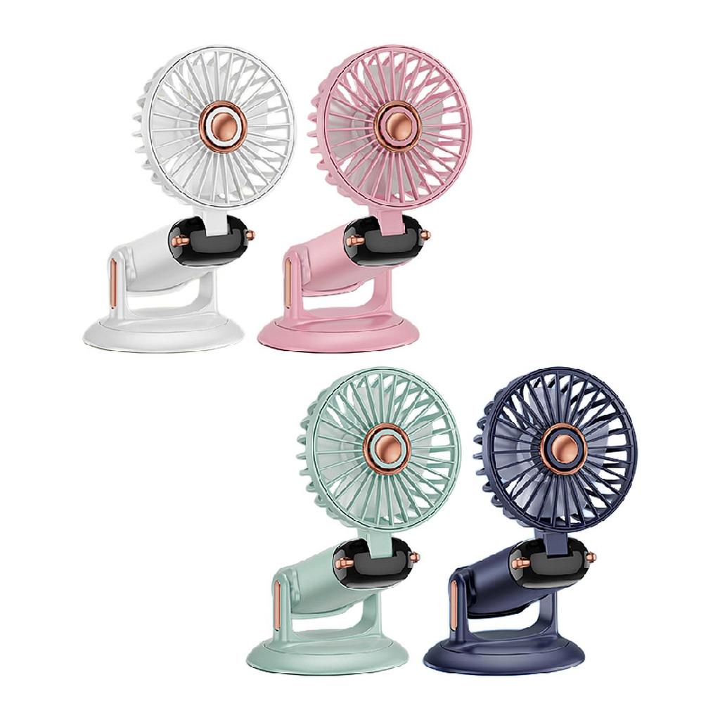 Desk Fan Powerful Digital Display Air Circulators Fan Desktop Cooling Fan Handheld Fan Quiet for Office Bedroom Home Outdoor Car