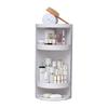 Shelves Multi Functional Toilet 360 Degrees Rotating Bathroom Corner Storage Rack Cabinet