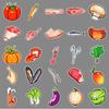 50 Cute Cartoon Food Stickers: Waterproof, Fresh & Fun for Kids' Graffiti, Phones, Laptops, and More!