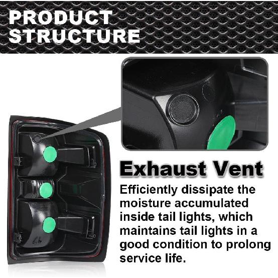 Rear Tail Lights Assembly Red Lens Left Driver Side Compatible With Chevy Silverado 1500 2014-2018/Fit Chevy Silverado 1500 Limited 2019