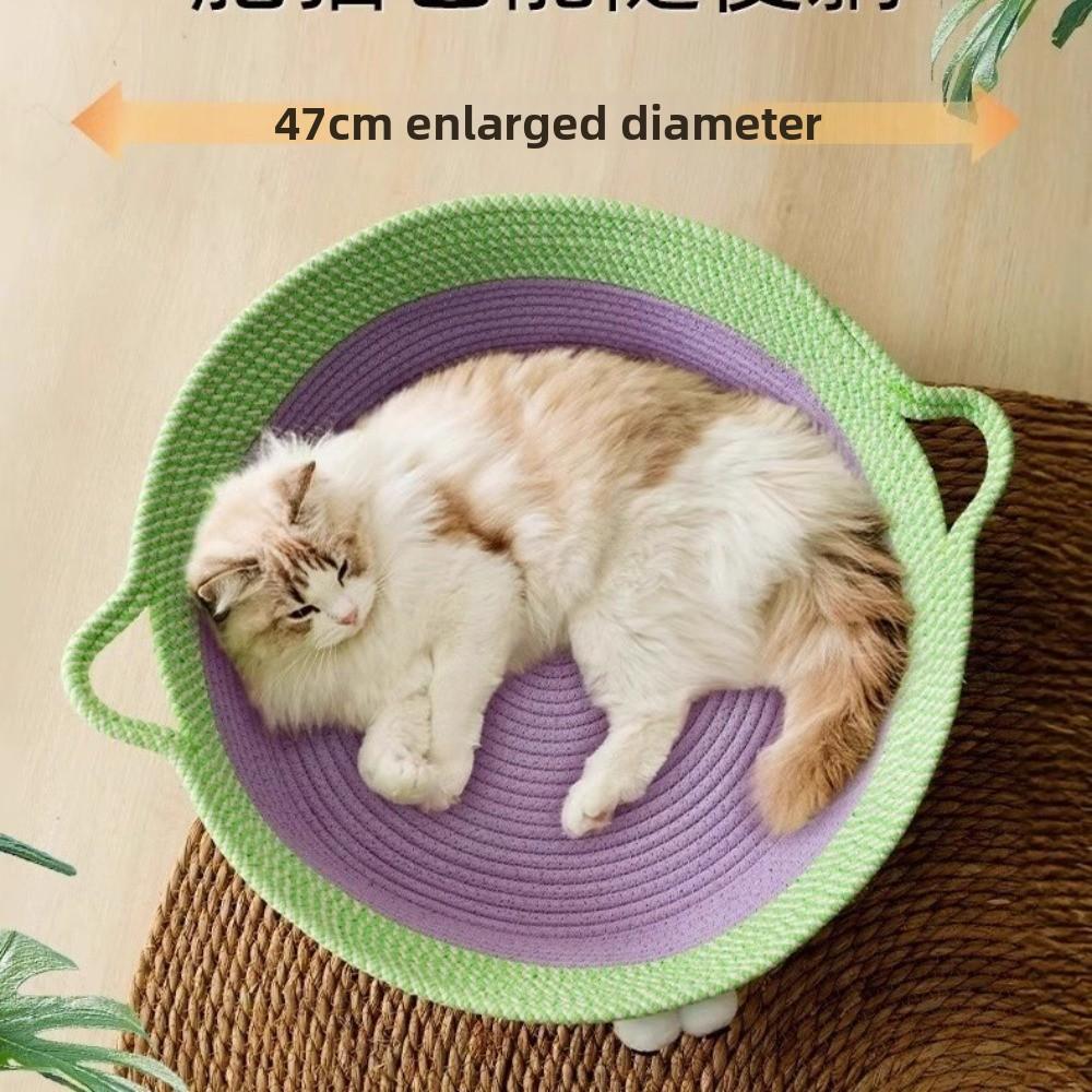 Cotton Rope Cat Bed Basket Cute Dog Nest New Cat Nest  Four Seasons