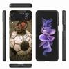 Football Soccer Ball Design Phone Case For Samsung Z Flip 6 7 5G Z Flip 5 Galaxy Z Flip 3 4 5G ZFlip Shockproof Hard Cover TPU P