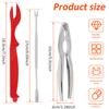 10/20 Pcs Seafood Tools Set Stainless Steel Seafood Tools Household Crab Peeling Tool for Seafood Restaurant Kitchen Accessories