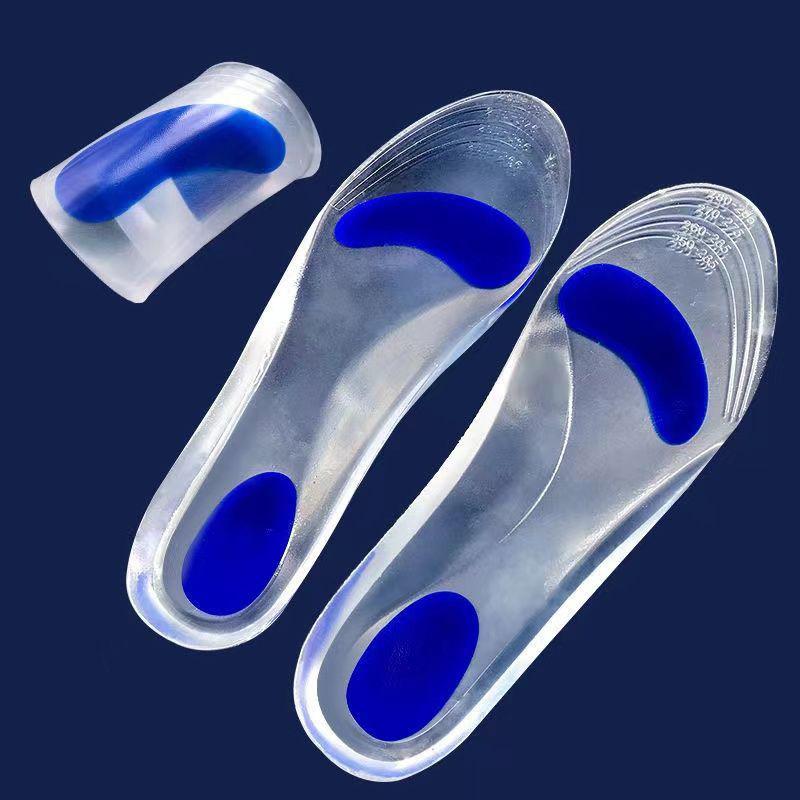 Silicon Orthopedic Insoles Gel Medical Insoles for Shoes Men Women Flat Foot Arch Support for Plantar Fasciitis Relief Shoe Pad