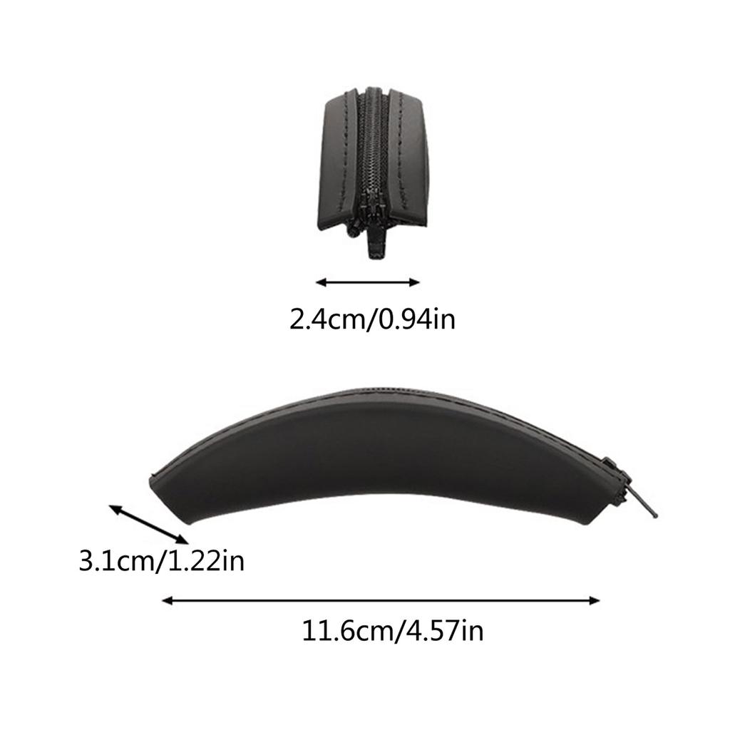 Headphone Headband Head Beam Silicone Cover for Space Q45 Headset Headband Protectors with Zippers Cover