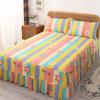 Drap de lit en dentelle, jupe élastique, couvre-lit Double avec taies d'oreiller, ensemble de literie, drap de lit élastique, taille King, 3 pièces