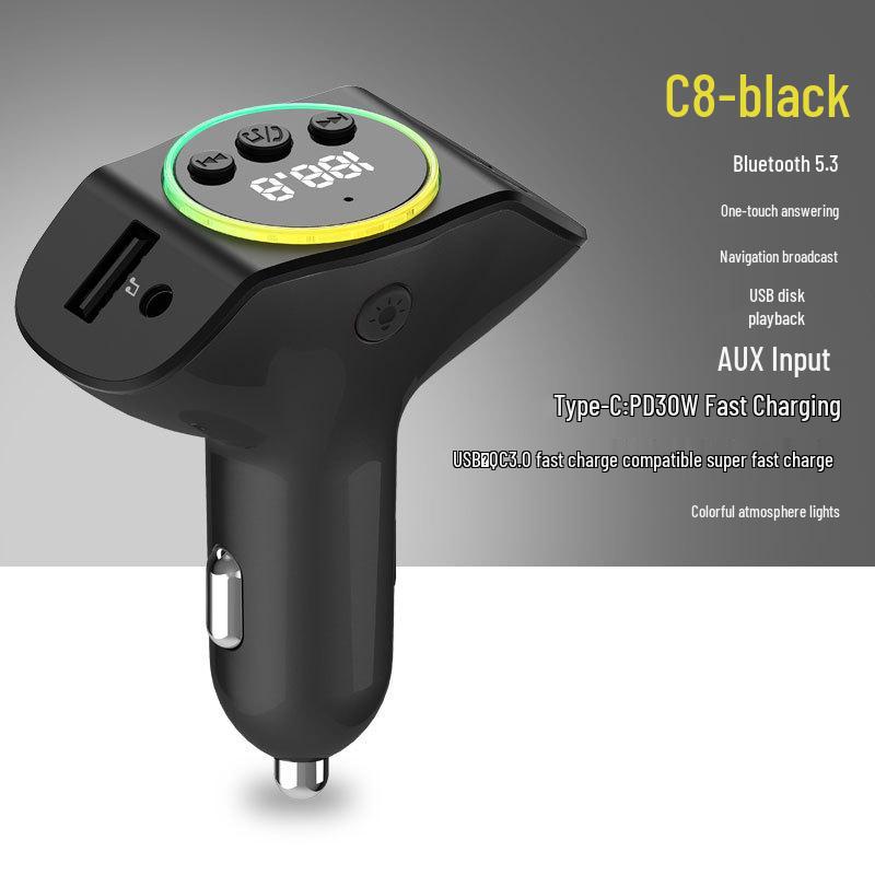 Multifunctional Bluetooth FM Transmitter & Car Charger with MP3 Player