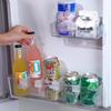 Adjustable Refrigerator Door Organizer: Creative Plastic Divider Board for Home Storage.