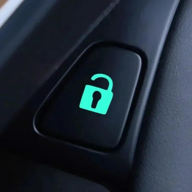 18Pc Car Window Lifter Luminous Switch Button Stickers Door Window Lift Night Safety Switch Decoration Fluorescent Decals