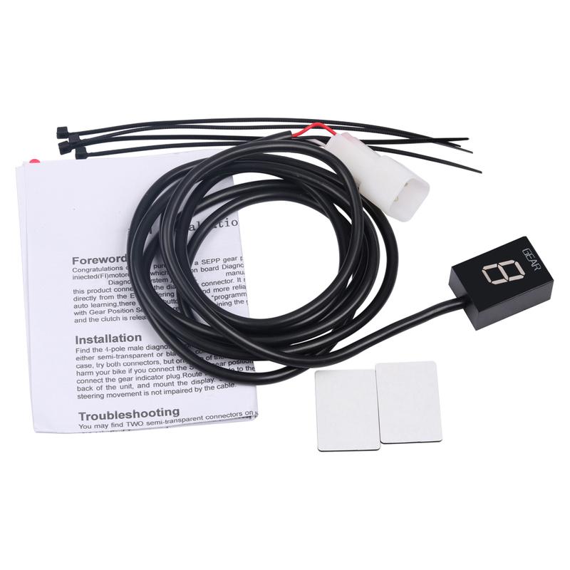 Ukazatel zařazeného rychlostního stupně pro Kawasaki ER6N ER-6N ER6F ER-6F Z750 Z1000 Z-750 Z-1000 ER4N ER-4N ER4F ER-4F Motocyklové příslušenství Displej