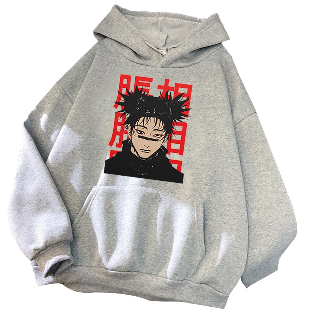 Jujutsu Kaisen Anime Sweatshirt Choso-tryckt Hooded Herr Dam Långärmade Huvtröjor Plus Size Streetwear Harajuku Unisex Pullover