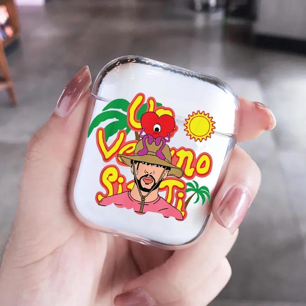Yo Perreo Sola Bad Bunny Maluma Clear Earphone Case for Airpods Pro 3 Bluetooth Charging Box for Airpod 4 3 2 1 Protective Cover