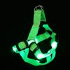 LED Dog Harness Chest Leash (S/Green)