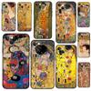 The Kiss Gustav Klimt Painting Case For iPhone 13 12 Mini X XR XS Max Cover For iPhone 11 14 15 16 Pro Max Plus SE2