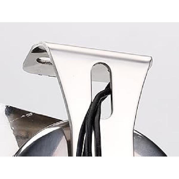 Klaxon Bas Ton en Acier Inoxydable pour Bateaux Klaxons de Voiture Imperméables pour Navires Klaxons de Moto 12V Super Bruyants avec Support de Base pour Sa