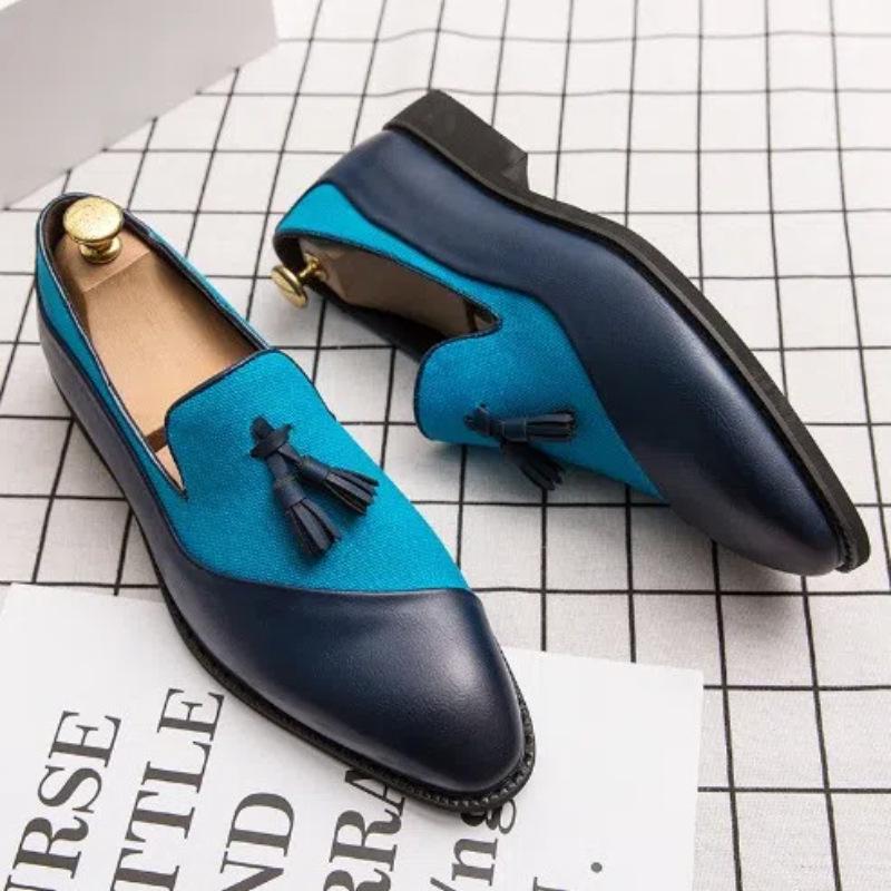 Spring & Autumn Men's Retro Tassel Leather Shoes - British Style, Formal Business Trend